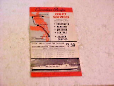 1964 CANADIAN PACIFIC FERRY SERVICES SCHEDULE