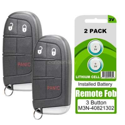 2 适用于 2014 2015 2016 2017 2018 年 2019 道奇 Durango 智能遥控钥匙链 ID46 芯片 — 第 1/4 张图片