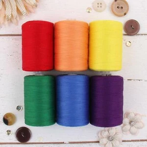 100% Cotton Thread Set | 6 Rainbow Colors | 1000M (1100 Yards) Quilting Sewing - Picture 1 of 7