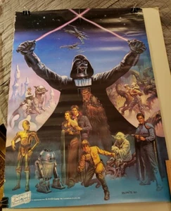 EMPIRE STRIKES BACK POSTER COCA-COLA Promo Poster Boris Vallejo Art 1980 45yrs Ol - Bild 1 von 10