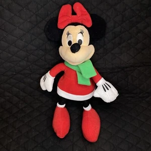 Disney Navidad MINNIE MOUSE MRS. CLAUS PELUCHE 9" Alto Relleno Just Play - Imagen 1 de 9