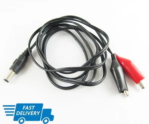 50sets 1.3M 5.5 x 2.1mm DC Power Male Plug to Dual Alligator Clip CCTV DC Cable - Picture 1 of 4