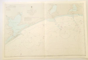 Mappa nautica Galveston Bay Texas a Calcasieu Pass, 1982, 42" per 28" - Foto 1 di 6