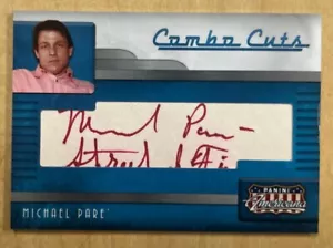 2011 Panini Americana Combo Michael Pare / Deborah Van Valkenburgh CUT AUTO /25 - Picture 1 of 2