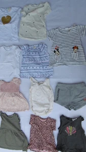 Kleiderpaket Mädchen Sommer Gr. ca 74/80 es sind 11 verschiedene Teile (68) - Bild 1 von 12