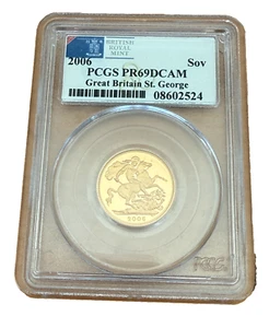 Great Britain 2006 Gold 1 Sovereign PCGS PR69DCAM - Picture 1 of 2