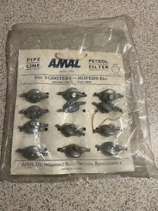 12 NOS vintage amal petrol filter petcock 3/10 pipe BSA NORTON Filters Cafe race - Picture 1 of 6