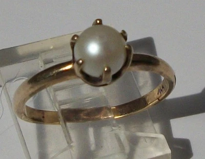 JOYERÍA ANILLO PERLAS ORO AMARILLO 10K Foto 1 de 4