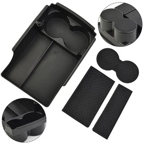 Black Center Console Tray Armrest Box Storage Tidying For Tesla MODEL X,MODEL S - Picture 1 of 15