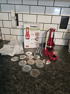 CUISINART Electric Cookie Press Red Metallic CCP-10 Pastry Baking Cooking - Picture 1 of 8