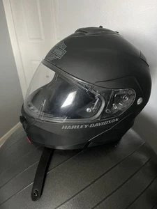 Harley-Davidson®Mens Modular Helmet, Capstone Sun Shield, Matte Black 98370-15VM - Picture 1 of 4