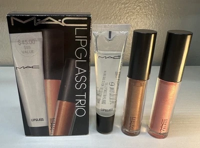 MAC  LIP Trio  301 OH BABY /303 NYMPHETTE And Lip Glass Lip Gloss New In Box - Image 1 of 4