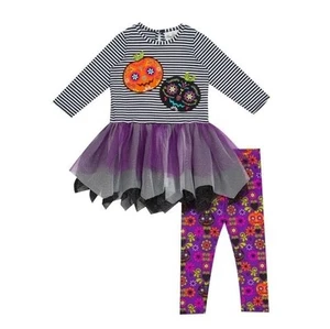 Emily Rose Mädchen Herbst Applikation Halloween Tutu Tunika & Legging Set, Größe 5 - Bild 1 von 8