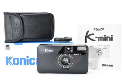 【N MINT】Konica K-Mini Black 28mm Lens Point & Shoot 35mm Film Camera From JAPAN - Image 1 of 4