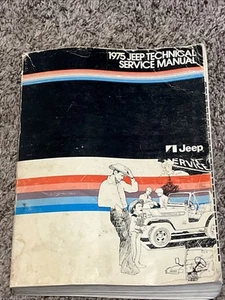 1975 Jeep ORIGINAL Service Manual OEM CJ5 CJ6 Truck and SUV Repair Shop Book - Picture 1 of 8