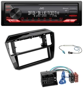 JVC Bluetooth USB DAB MP3 Autoradio für Seat Mii Skoda CitiGo 2020-2021 piano bl - Bild 1 von 8