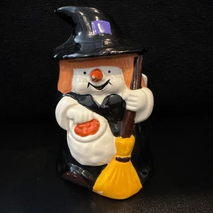 Vintage Halloween Hexe Übertopf 1990 "Ghostly Asst" Keramik - Bild 1 von 7