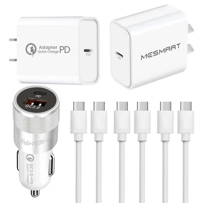 Versátil Cable Cargador PD de Pared/Coche/Escritorio Rápido Tipo-C para Apple iPhone 17 16e Foto 1 de 4