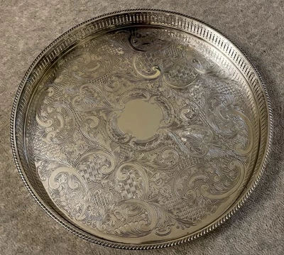 Vintage early 19th Century 30cm Sheffield Silver Plated Tray Excellent   - Image 1 of 4