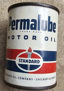 Vintage Standard Oil Permalube Motor Oil 3" Bank on Long Lasting Permalube  - Picture 1 of 5