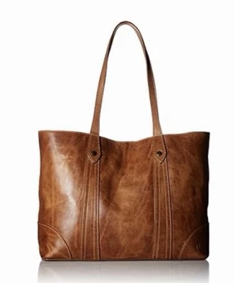Nuevo Bolso de Mano Melissa Grande Shopper Frye Cuero Rosa Taupe DB181 NUEVO CON ETIQUETAS $358 Foto 1 de 4