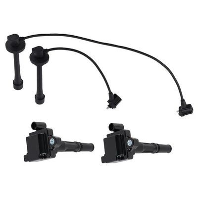 2x Ignition Coil + Wires Pack for 1995-1999 Toyota Tercel L4 1.5L Paseo UF170 - Image 1 of 4