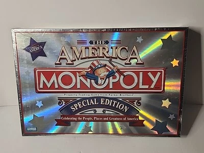 2002 PARKER BROS. THE AMERICA MONOPOLY GAME SPECIAL EDITION - NEW SEALED - Image 1 of 4