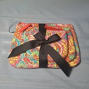 Vera Bradley Kosmetiktrio in Flower Shower -- 3 Kosmetiktaschen NEU - Bild 1 von 4