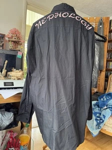 BNWT RAF Simons Fred Perry x Rs French Collar Nephology Cotton Shirt Size Large - Picture 1 of 17