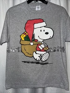 Camisa de Navidad Peanuts Snoopy vintage para hombre talla grande doble cara AOP - Imagen 1 de 21