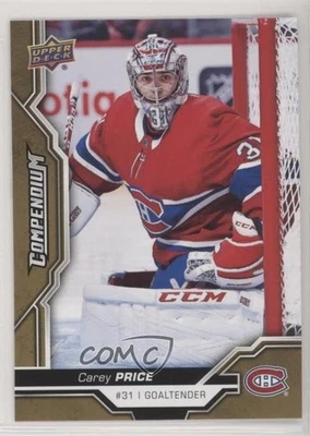 2018-19 Upper Deck Compendium Gold Carey Price #624 - Image 1 of 2