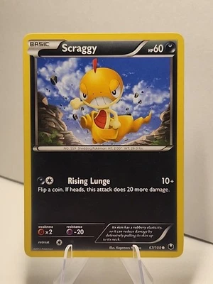 Scraggy 67/108 Dark Explorers Regular Pokémon TCG LP  - Image 1 of 2