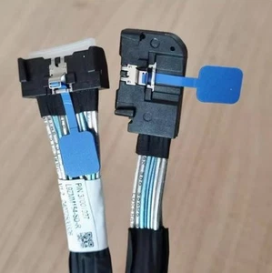Slim SAS MCIO 74P 8I straight head to left-turn server high-speed cable 75cm - Afbeelding 1 van 2