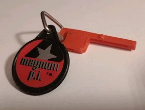 Vintage Kidco 1980 Burnin Key Car Magnum PI Red Black Replacement Key Only 💥 - Picture 1 of 6