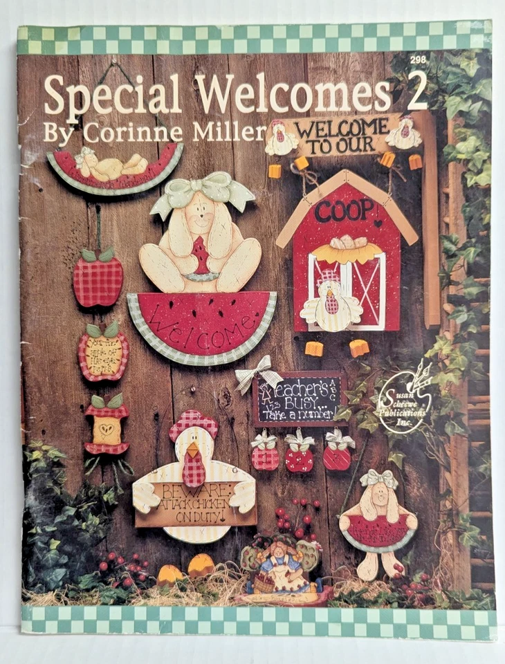 SPECIAL WELCOMES 2 Farm and Friends by Corrine Miller Wood Painting Craft Book - Image 1 of 4