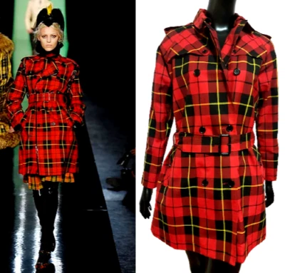 Gabardina Jean Paul Gaultier Mujer Sexy Tartán, Otoño-Invierno 2007-2008 Foto 1 de 4