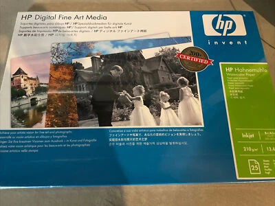 HP Q8729A Hahnemuhle Water Color Paper 13"X19" 25 Sheets - Image 1 of 2
