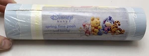 1 Vtg NOS Disney Baby Spring Time Pooh Wall Border Wallpaper Roll Sears Roebuck - Picture 1 of 6
