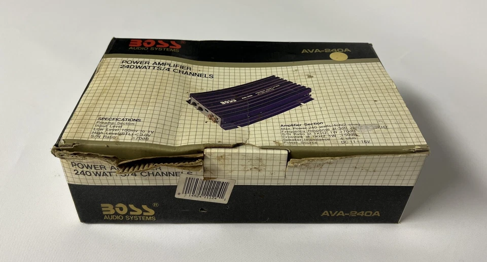 Boss Audio Systems AVA-240A усилитель мощности - 240 Вт 4 канала - новый из старых запасов - Изображение 1 из 4