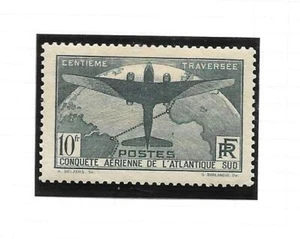 FRANCE 1936 10fr Latecore 300 Flying Boat 100th SA Flight vf MINT hinged SG 554 - Picture 1 of 1
