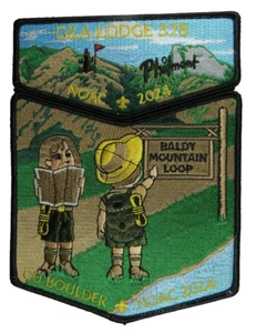 Gila Lodge 378 Yucca Council TX 2024 NOAC 150 Hecho Juego de Solapas Negro Bdr (24-232) - Imagen 1 de 2