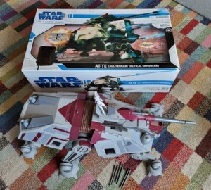 Star Wars 2008 Clone Wars AT-TE All Terrain Tactical Enforcer Boxed Working Vgc