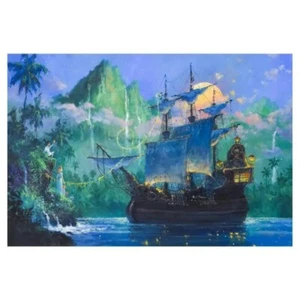 James Coleman Peter "Pan on Board" Hand Signed Canvas Limited Ed.Disney Fine Art - Picture 1 of 2