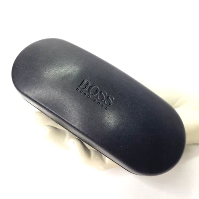 HUGO BOSS Brillenetui M Schwarz + Putztuch Hard Hartschalen Sonnenbrillen Box