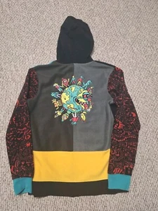 KILLER ACID Bindle Conspiracy Earth Peace Funny Cartoon Retro Hoodie M - Picture 1 of 6