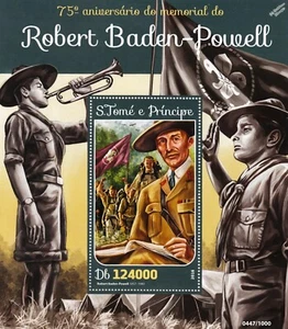 Memorial ROBERT BADEN-POWELL Scout/Scouts/Scouting Stamp Sheet #2 2016 Sao Tome - Picture 1 of 1
