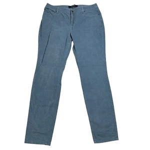 Boden Corduroy Jeans Womens 14 Blue Straight Leg The Soho Skinny Pockets Casual - Picture 1 of 8