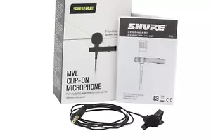 Very Clean Shure MOTIV MVL Clip-On Lavalier Microphone with Box #46959 - Picture 1 of 9