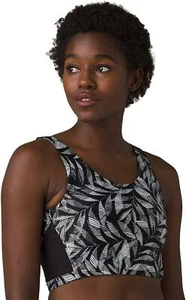 prAna 277853 Women Christie Top Black Springtime LG (Women's 10-12) - Picture 1 of 1