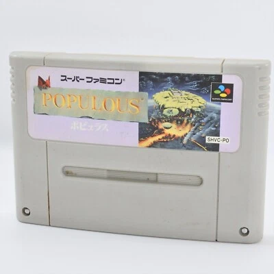Super Famicom POPULOUS Cartridge Only Nintendo sfc - Image 1 of 2